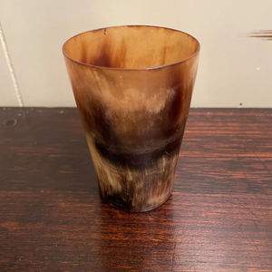 Eco-Friendly Buffalo Horn Glass Dinnerware <b>Set</b> Small Cups for Water <b>Wine</b> Beer Coffee - Product Image 1