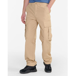 Nouveau pantalon cargo léger pour homme été 2025, 100 % coton respirant, taille mi-haute avec cordon de serrage, style décontracté, teint uni - Product Image 1
