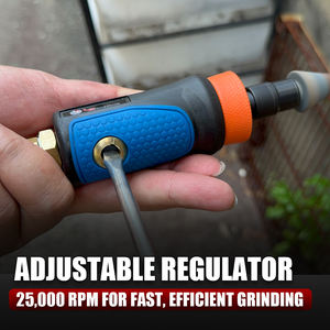 LEMATEC LE-G447L Mini meuleuse pneumatique 1/4 pouce à vitesse variable 25000 tr/min avec mécanisme de verrouillage, qualité industrielle, compacte pour le bricolage - Product Image 6