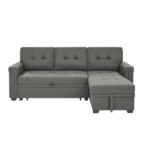 Divano Letto Estraibile Imbottito 86 Pollici - Product Image 5