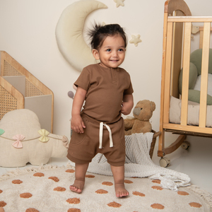 Body de Bebé de Manga Corta Orgánico Cot & Candy Color Chocolate - Product Image 4