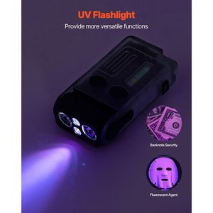 Mini Torcia LED Portachiavi con 13 Modalità di Illuminazione, Ricaricabile, Portatile, con Clip da Tasca e Magnete, Disponibile in Nero e Rosa - Product Image 4