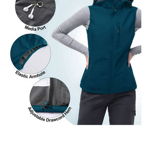 Chaleco Térmico de Invierno para Mujer, Forrado de Forro Polar, Cálido, Suave, para Clima Frío, Deportivo, Prenda Exterior - Product Image 2