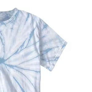 Camiseta Tie-Dye Casual para Hombre de Primera Calidad, Último Diseño, Cuello Alto, 100% Algodón, Tallas S-XXL, Verano, Patrón 3D - Product Image 5