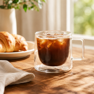 Taza de Café de Vidrio Borosilicato de Doble Pared, 150 ml, Moderna, Sostenible, Aislada, Libre de Plomo, para Té y Latte, al por Mayor - Product Image 6