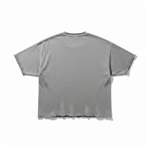 T-shirt Oversize Homme Tendance 2026 à Imprimé Graphique, Streetwear Tricoté Durable à Épaules Tombantes, Mode Urbaine - Product Image 2