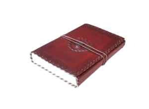Mandala Design Leather Journal – Embossed Vintage Diary <b>Notebook</b>, Travel Writing Journal, Spiritual Sketchbook Gift - Product Image 4