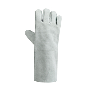 Heat Resistant <b>Long</b> Hand Leather Tig Welding <b>Gloves</b> for Welder Workers - Product Image 2