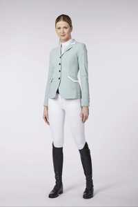 Chaqueta de equitación y competición para mujer, elegante, con material de spandex, color verde claro, ligera, calidad euro-estadounidense - Product Image 4
