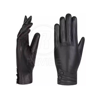 Customized Design Touch Screen Leather <b>Gloves</b> Winter Use Daily High Quality <b>Fur</b> Lining for Best Selling - Product Image 2