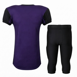 Ensemble de maillot de football américain, maillot d'équipe respirant avec pantalon assorti, pour l'entraînement sportif et les matchs - Product Image 3
