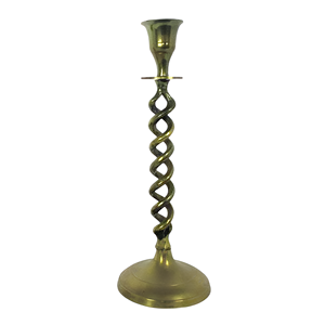 Portavelas de Latón y Aluminio Antiguo Vintage, Juego de 2, para Decoración del Hogar, Acabado en Latón, Fundido a Mano, Personalizado - Product Image 1