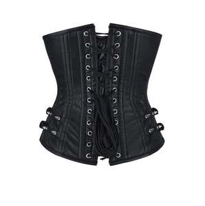 Corset Bustier en Cuir de Qualité Supérieure pour Femme, Amincissant la Taille, Respirant, à Contrôle Moyen - Product Image 3
