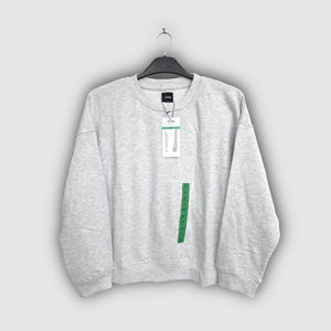 Sudadera de cuello redondo de gran tamaño para mujer, Top estampado de peso pesado con hombros caídos, moda informal, ropa de corte grande para niñas - Product Image 1