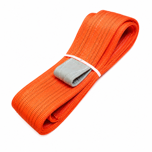 Sangle de levage Provina Double Eyes en polyester 2 plis, charge de travail 10T, longueur personnalisable, prix usine, sangle souple pour l'exportation - Product Image 5