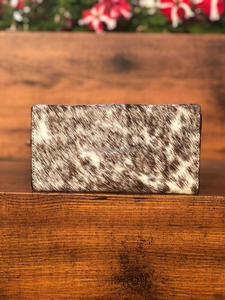 Hot Selling Hand <b>Tooled</b> Carving Clutch Real Cowhide Fur <b>Leather</b> Phone Case Stylish Wallet Multi Uses Designer Daily Use Clutch - Product Image 5