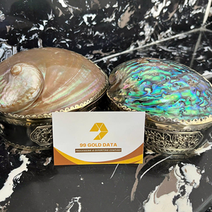 แผ่นชาร์จหอยมุกหรูหราทันสมัยสำหรับใช้ในร้านอาหารและใช้ในงาน - Product Image 1