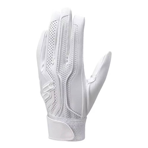 Gant de frappe en cuir WARPRO INDUSTRY blanc avec fermeture auto-agrippante unisexe pour adulte, durable, respirant, en tissu tricoté, pour la main gauche - Product Image 6