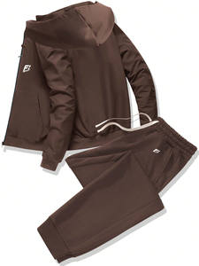 Conjuntos Deportivos al por Mayor Unisex de Sudadera con Cremallera y Pantalones Jogger, Ropa Deportiva Personalizada B2B, Marca Privada, OEM/ODM - Product Image 3