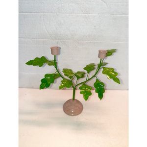 Metal <b>Leaf</b> Candle Holder Handmade Iron Tree Taper Candlestick Table Centerpiece Wedding Home Hotel Decorative Candelabra Holder - Product Image 4