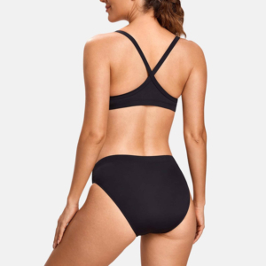 Conjunto de Bikini Deportivo Personalizado para Mujer, Traje de Baño de Dos Piezas, Traje de Baño Negro, Ropa de Playa, Producto al por Mayor - Product Image 2