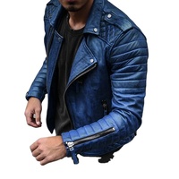 Manteau en cuir véritable et toile pour homme, style rétro, coupe slim, col rabattable, fermetures éclair, mode hiver Europe Amérique, imperméable