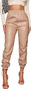 Wholesale Women's Casual Streetwear Leather Pants Custom Made XL/Free Size Windproof Breathable Winter Custom Color Embroidery - Product Image 5
