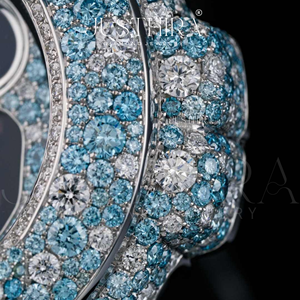 Reloj de pulsera estilo HipHop de alta calidad totalmente personalizado con bisel de moissanita VVS para hombre o mujer, reloj de diamantes hecho a mano. - Product Image 3