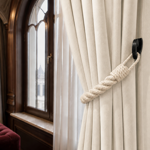 Cortinas Decorativas Hechas a Mano con Cuerdas de Algodón Estilo Boho, Lazos Trenzados para Ventanas de Sala de Estar y Dormitorio - Product Image 2