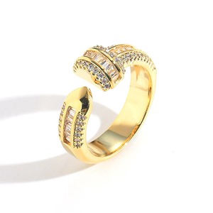 High Quality Geometric Cocktail <b>Ring</b> with <b>Silver</b> Plated Alloy Cubic Zirconia for <b>Men</b> Women Daily Wear and Party Wear Jewelry Use - Product Image 2