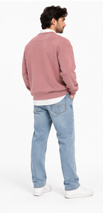 Pull en mohair personnalisé pour homme, col rond oversize, jacquard rayé, tricoté à la main, pull d'hiver, fabricant OEM ODM, laine douce - Product Image 6