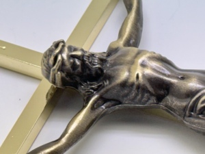 ไม้กางเขนโลหะแขวนพระเยซูสร้างแรงบันดาลใจทางศาสนา inri - Product Image 2