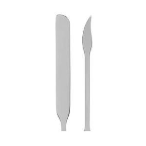 Stainless Steel Cosmetic Spatula Pointed Flat Tip Foundation Mixing Rod Professional <b>Makeup</b> Blending <b>Tool</b> Instrument - Product Image 5