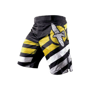 Short de boxe léger et respirant pour homme, taille mi-haute, fermeture élastique, en tissu peigné uni teint - Product Image 6