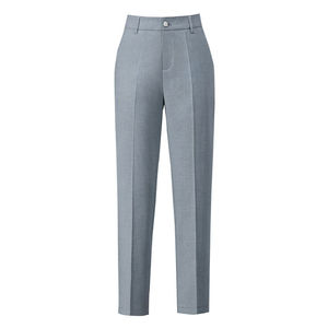 Pantalones de Vestir de Cintura Alta para Mujer, Diseño de Crepé, Pantalones Casuales para Mujer, OEM ODM - Product Image 1