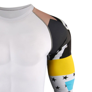 Custom Logo Compression Shirt OEM Polyester Fabric Quick Dry Sports Gym Training <b>Base</b> <b>Layer</b> Manufacturer Supplier - Product Image 6