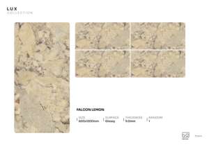 Dalle de porcelaine brillante Prestige Beam 600x1200mm 60x120cm 24x48 pouces, solution de surface élégante grand format - Product Image 3