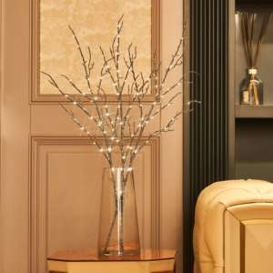 Ramas de Plástico de Alta Estética con Luz Ambiental, Brillo Suave, Decoración Navideña, Fácil Instalación, 60 cm, Ramas de Árbol LED Brillantes - Product Image 1