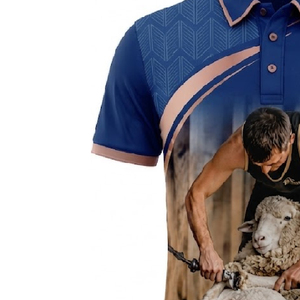 Custom <b>Sheep</b> <b>Shearing</b> Polo Long Tail Sublimated Lightweight Performance Polo Shirt Breathable Industrial Work Wear - Product Image 4