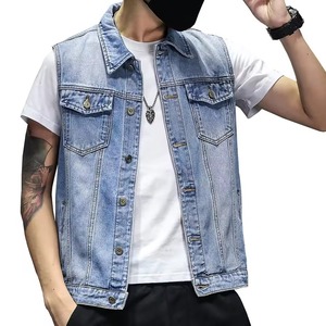 Gilet en jean pour homme, personnalisable, respirant, de haute qualité, fabriqué en usine, style hiver décontracté, vêtement d'extérieur au meilleur prix - Product Image 6