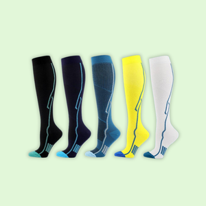 Quick Dry Support Varicose 15-20 MmHg Spring Youth Travel <b>Compression</b> Men Women Wholesale Knee-High Eco-Friendly Sports <b>Socks</b> - Product Image 1