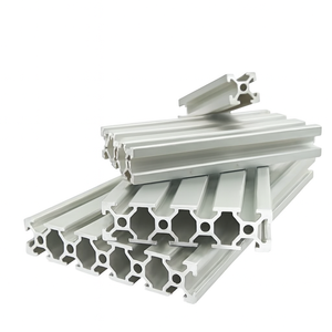 Profils d'extrusion en aluminium revêtu sur mesure Série 6000 pour portes et fenêtres au Mexique, finition argentée, longueur personnalisée - Product Image 1