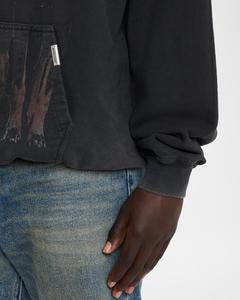Sweat-shirt à capuche graphique pour homme en molleton de coton avec impression personnalisée effet délavé, style streetwear, fabricant, fournisseur, OEM - Product Image 3