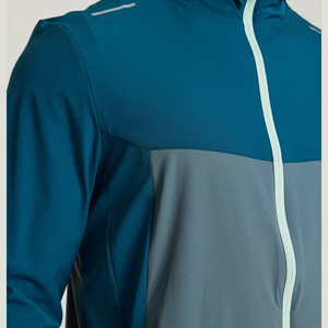 Conjunto Corto de Chaqueta Cortavientos Sólida de Invierno Personalizada para Hombre, Chándal Personalizable al por Mayor, Sudadera con Capucha, Ropa Deportiva Urbana, 100% Nailon - Product Image 5