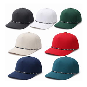 Casquettes de golf snapback personnalisées bleu marine à 5 panneaux, imperméables, avec trous découpés au laser, en polyester, unisexe, performance extérieure - Product Image 6