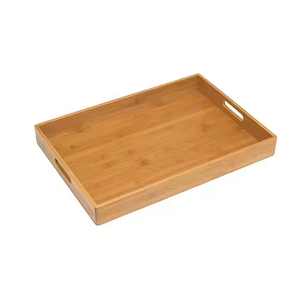 Bandeja de Cubiertos de Madera Biodegradable con Logotipo Personalizado de Fábrica, Rectangular, para Cocina y Hogar, Apta para Lavavajillas, de un Solo Nivel, por Crescent Crafts - Product Image 1