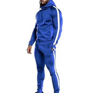 Trending Windproof Men’s <b>Tracksuit</b> Set with Zipper Jacket and Elastic Waist Pants for Outdoor Sports and Daily Comfort - Product Image 4