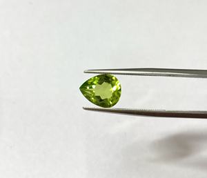 Peridoto natural al por mayor, peras facetadas, piedras preciosas sueltas para la fabricación de joyas, olivino certificado, 3x5, 4x6, 5x7, 6x8, 7x9, 8x10 mm - Product Image 3