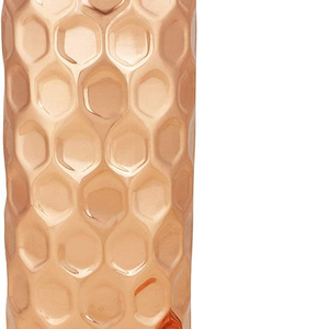Gorgeous Copper <b>Bottles</b> Hammered-Lined Design Metal <b>Bottle</b> Antique Copper Polish(38 Oz) 2025 Water <b>Bottle</b> in Discounted Price - Product Image 3