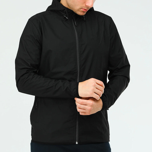 Men <b>Rain</b> <b>Jacket</b> Waterproof Windproof Lightweight Outdoor Shell Coat <b>Hooded</b> Breathable Rainwear for Hiking Camping Travel - Product Image 5